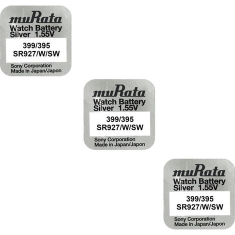 .3 piles Murata 399/395 SR 927/W/SW.