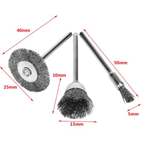 Brosse à roue métallique, extraordinairement propice à l'intérieur (1/5)