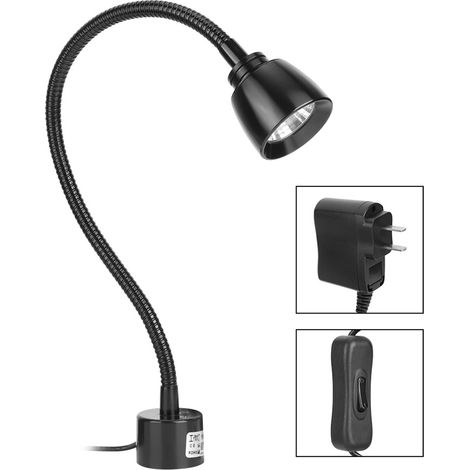 Lampe de travail LED métallique pour machines-outils CNC, fiche US 110V-220V, éclairage d'atelier robuste (1/5)