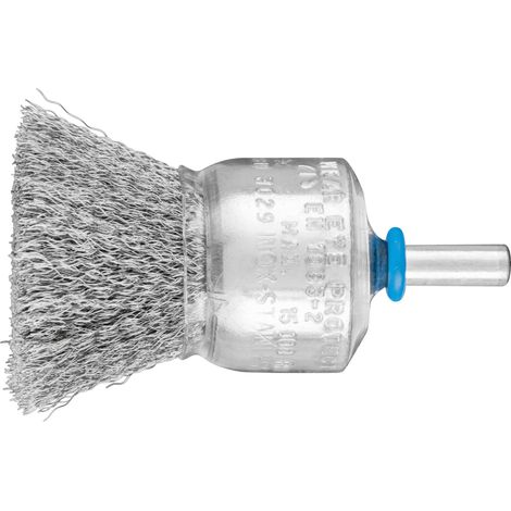 PFERD TOOLS Pinselbürste ungezopft PBU Ø30mm Schaft-Ø6 mm Edelstahl-Draht-Ø0,15 10 Stk (1/4)