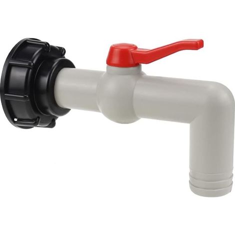 Adaptador de grifo IBC para depósito roscado de 60 mm. Adaptador para depósito de agua de lluvia IBC (DN40/50). (1/5)