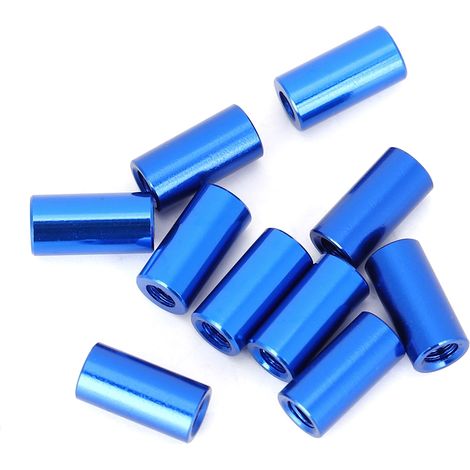 10 Stück runde Aluminium-Abstandshalter M3x10 für Stangen, Mazarine-Montagestangen (1/5)