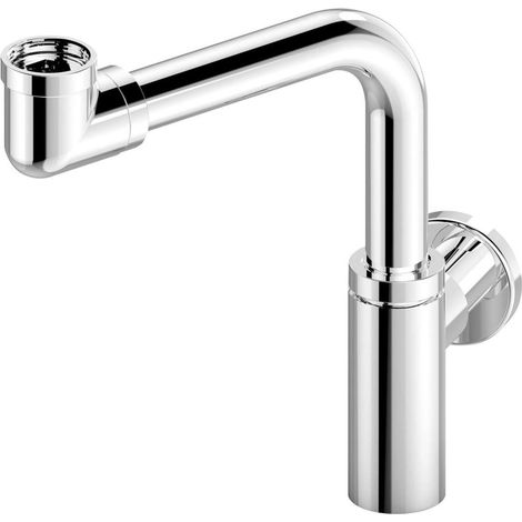 Sapho - Platzsparender Waschbeckensiphon, 5/4-Ablauf 32 mm, rund, chrom SI511-EL (1/2)
