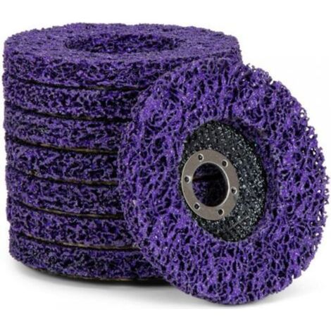 Set of 8 cleaning discs for angle grinders, CSD, coarse, diameter: 125 mm, purple