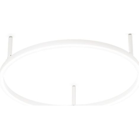 Ideal Lux ORACLE SLIM Plafonnier semi-encastré rond à LED intégré 50 cm non gradable 2700 K blanc