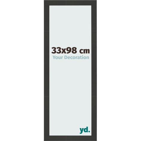 yd. - Cadre photo 33x98 - Noir Grain de Bois - MDF - Bologna (1/5)