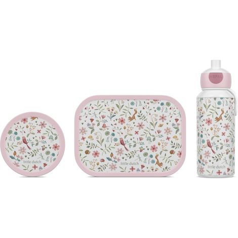 Set Déjeuner Campus - Set de Déjeuner enfants, Bouteille Pop-Up, Panier-Repas et Boîte à Fruits - Set de Déjeuner pour l'École - Lavable au lave-Vaisselle - 400, 750 et 300 ml - Fairy Wonders (1/5)