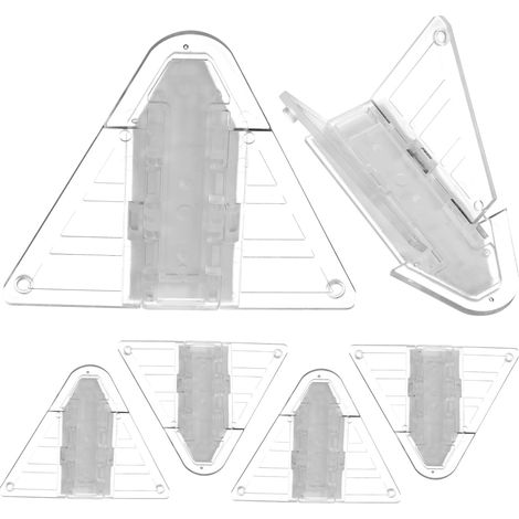 6pièces Verrou De Porte Coulissante Verrous Pour Fenêtres Sécurité Garçon Fille Ouverture Facile Installation Sans Outils