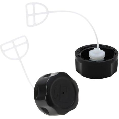 Bouchons d’Essence pour Tondeuse et Débroussailleuse x 2, Bouchons de Réservoir de Tondeuses- Pièces de Remplacement pour Réservoir de Carburant de la Pièce de Tronçonneuse de Coupe-Herbe (1/3)