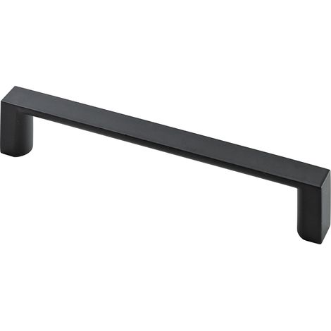 Hettich Möbelgriff Zinkdruckguss schwarz 137,5 x 12,0 x 26,5 mm - 1 Stück Möbelgriffe (1/2)