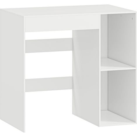 Meuble de rangement blanc pour dessus de machine à laver avec étagères ouvertes (1/5)