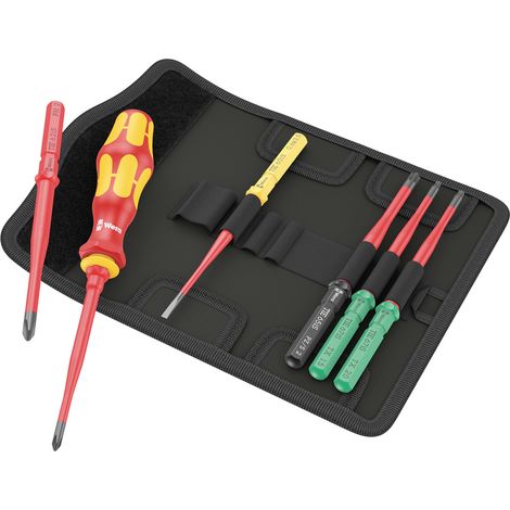 Wera Kraftform Kompakt VDE 7 extra slim 1 Elektriker Wechselklingen-Set (1/5)