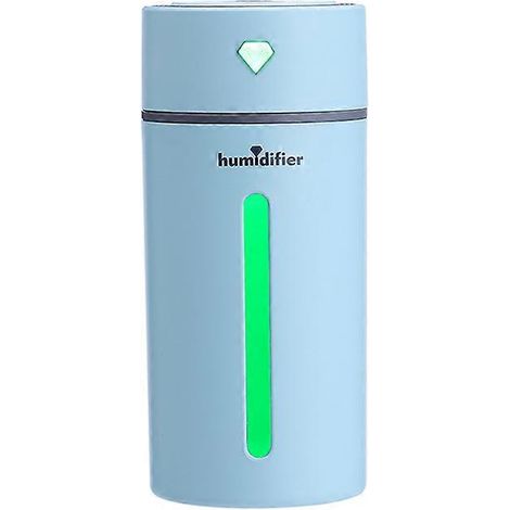 1 Stück Luftbefeuchter 250 ml, becherförmig, USB, tragbar, mit Nebelfunktion und Nachtlicht für Auto, Zuhause oder Büro