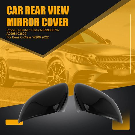 One pair of A0999066702 A0998103602 rearview mirror covers suitable for Mercedes-Benz vehicles. (1/4)