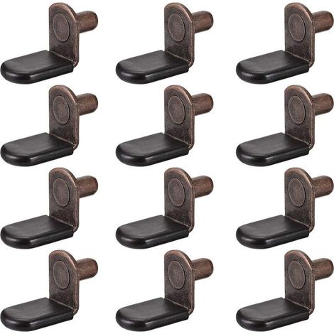 Lot de 20 supports de fixation pour étagères, équerres de serrage, supports de meuble avec trou pour étagères de cuisine et de bibliothèque. (1/5)
