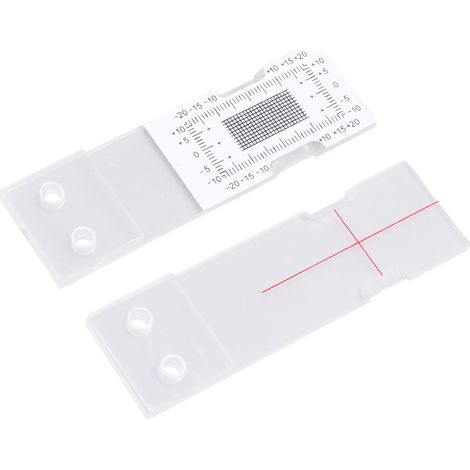 Instrument de mesure des écarts, moniteur de fissures standard pour murs de bâtiments en acrylique, comparateur de fissures d'angle (1/5)