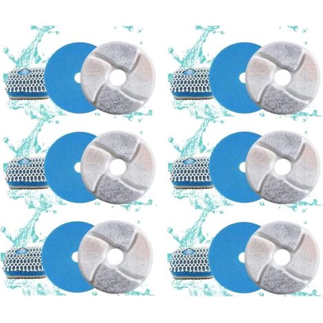 Wasserbrunnenfilter – Katzenbrunnenfilter, 6er-Pack Ersatzfilter, Haustierbrunnenfilter, robuster 5-lagiger Filter (1/4)