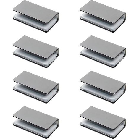 Loquets en fer sans cadre, 8 clips réglables pour vitrines et (1/5)
