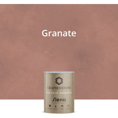 Pintura Ecológica INTERIOR Efecto LIMEWASH Base Cal SIENA Color GRANATE 1L