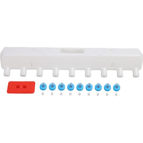 Mangeoire à boissons pour agneau, équipement d'élevage, 9 tétines, confort amélioré, nettoyage facile, tétine de bétail, outil d'alimentation au lait pour porcelets, chèvres et veaux