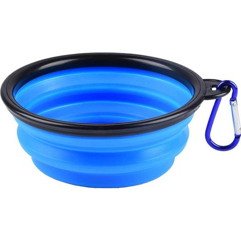 Gamelles de Voyage pour Chien et Chat, Pliable en Silicone, Un Ensemble de 1 Pièces. (1/3)