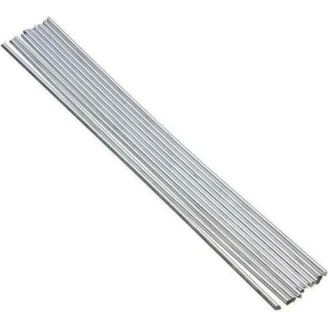 10 baguettes de soudure en aluminium à âme pleine, sans flux, à bas point de fusion et résistantes à la corrosion. (1/5)