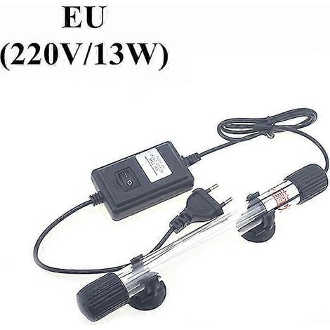 Lampe UV de désinfection pour bassin, lampe pour aquarium, matériel de plongée, lampe pour aquarium de style américain, stérilisation et désinfection anti-algues pour bassin à poissons 13W (1/5)