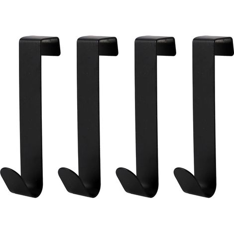 Lot de 4 Crochets à Suspendre "Fixeo" 12cm Noir (1/2)