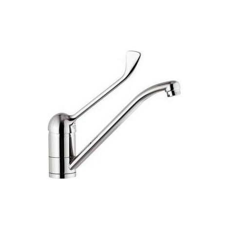 MITIGEUR MONOCOMMANDE ÉVIER AVEC LEVIER CLINIQUE LIGNE EPIC Dimensions : Chrome