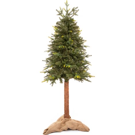 Albero di Natale artificiale – Tronco di abete naturale (180 cm)