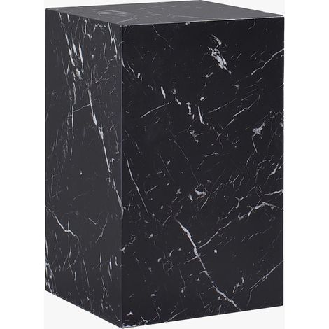 TRESA Table d'appoint marbre d'ingénierie noir (1/5)