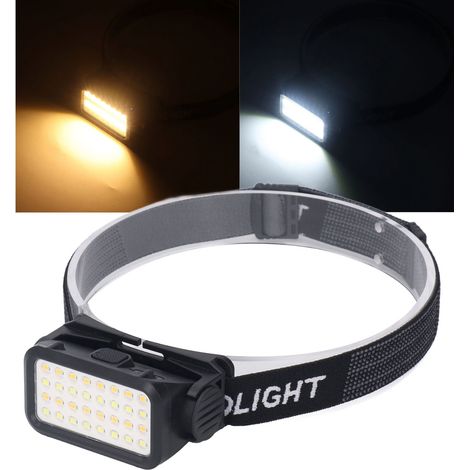 Lampe frontale LED USB à 5 vitesses, haute luminosité IPX4, étanche pour le cyclisme, la pêche,DUBUNS (1/5)
