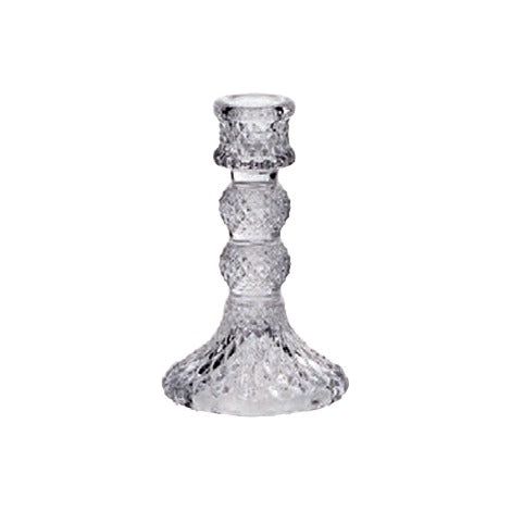 Regalo Italiano Portacandela in Vetro Aidan D 8 Cm H 13 Cm – Ideale Bomboniera ed Eventi