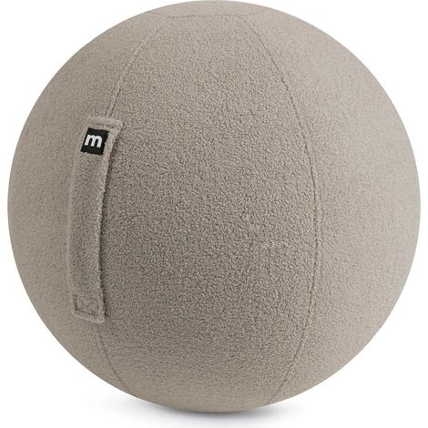 [GEBRAUCHT] B-Ware Mokebo Sitzball Pezziball Yogaball Gymnastikball Teddybezug 65cm Taupe Büro