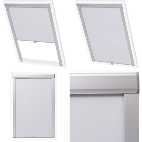 Verdunkelungsrollo Weiß S06/606 - Dachfensterrollo - Velux Rollo - Verdunklungsrollo - Rollos Für Dachfenster - Weißer Rollo - Home & Living (1/5)