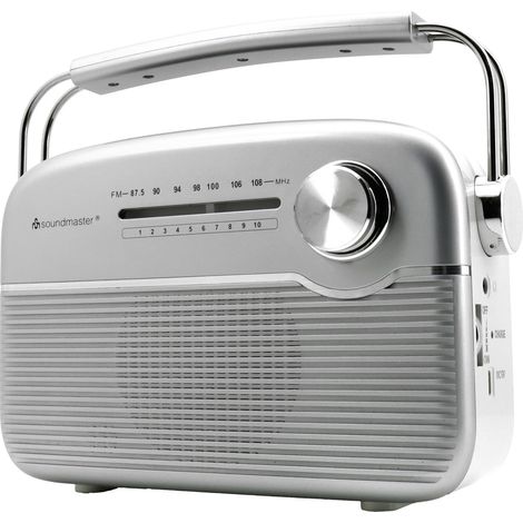 soundmaster TR480SI Akku-Radio UKW UKW Solarpanel Silber (1/2)