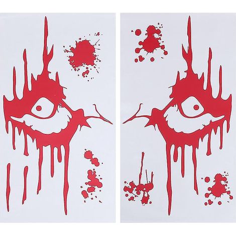 Lot de 2 autocollants muraux pour décorations d'Halloween (1/3)