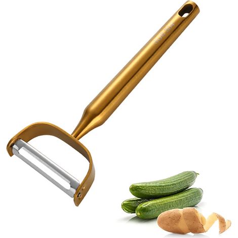 Éplucheur à légumes, éplucheur à pommes de terre pour la cuisine, éplucheur en acier inoxydable en forme de Y avec design ergonomique (1/5)
