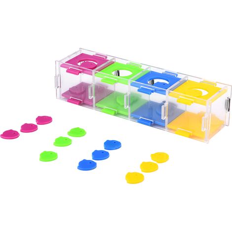 Jouets pour perroquets colorés - Oiseaux intéressants - Jeu de puzzle interactif pour l'entraînement à l'intelligence (1/5)