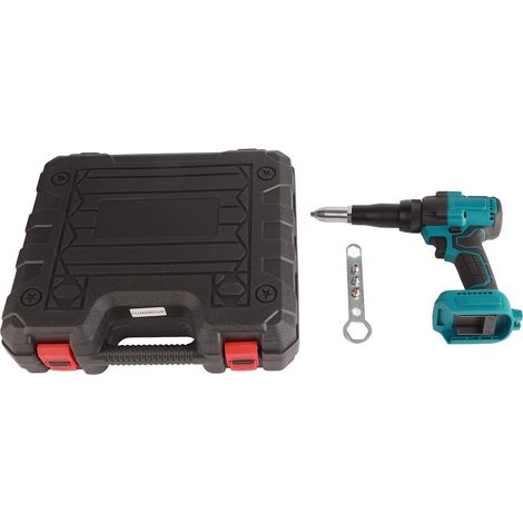 Pistolet à Rivets électrique sans Fil 18V 360W Bleu Outil de Rivetage sans Fil LED Outil à Main pour écrou à Rivet Automatique pour Batterie 3.2‑4.8mm (1/5)