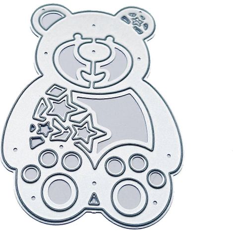 Sternbär-Stanzformen aus Metall für Puppen, Prägeschablone, DIY-Scrapbooking, Grußkartenherstellung, Albumvorlage, Stanzformen, Stanzform, Dekoration, Bastelarbeiten