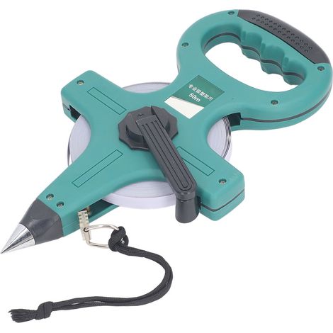 50m Open Reel Tape Measure Standard Scale Handheld Engineering Measuring Tape for Construction Site Woodworking