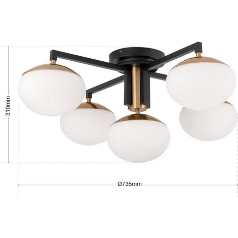 [GEBRAUCHT] B-Ware Orion Deckenleuchte Josephine Deckenlampe Deckenlicht Leuchte Lampe Fünfflammig