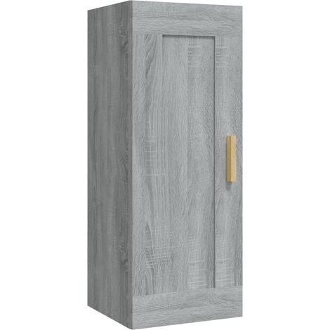 Maison Exclusive - Wandschrank Grau Sonoma 35x34x90 cm Holzwerkst