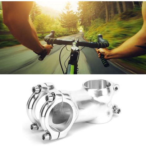 MEIJUN Potence de Vélo 31.8mm en Alliage d'Aluminium Argenté pour Vélos de Route et Cyclisme (1/5)