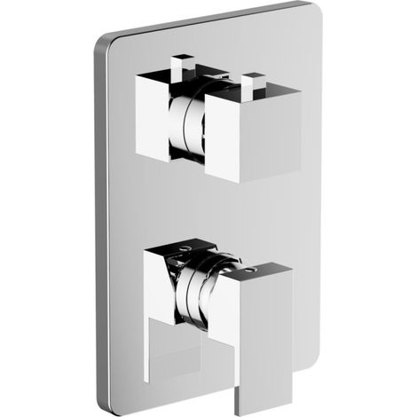 TEOREMA RUBINETTERIA Serie Sistemi Miscelatore Incasso Da 3 A 5 Vie Verticale Cromo
