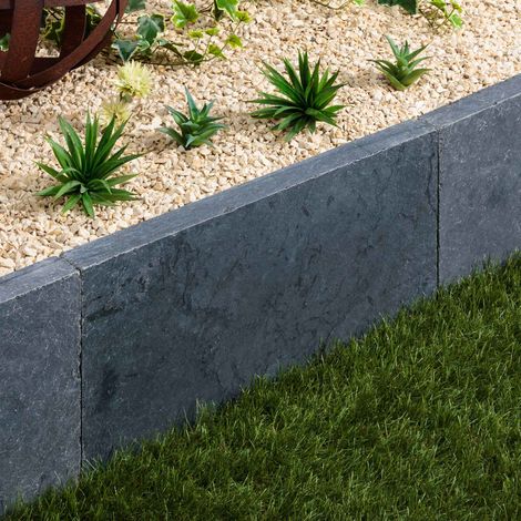 Bordure de jardin Pierre Bleue du Vietnam 60x30x5 cm (à l'unité) - RO'MA NATURE