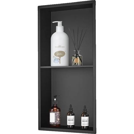 Badezimmer Nische, 33,02 x 63,5 cm, Wandmontage, 304 Edelstahl, versiegelt, wasserdicht (1/5)