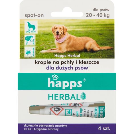 Gotas antipulgas y antigarrapatas para perros grandes de 20 a 40 kg.