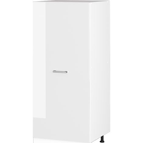Dispensa universale R-Line, Bianco lucido, 60 cm con anta grande, Vicco